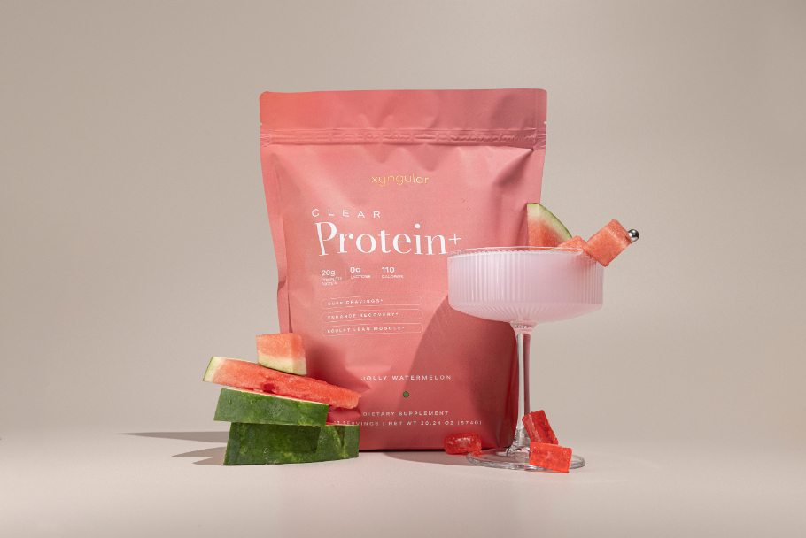  Xyngular is proud to introduce watermelon as the new flavor of Clear Protein+. Compared to more traditional, thick protein shakes, the Watermelon Clear Protein+ will taste as light as a summer breeze and be the ultimate clean protein drink
